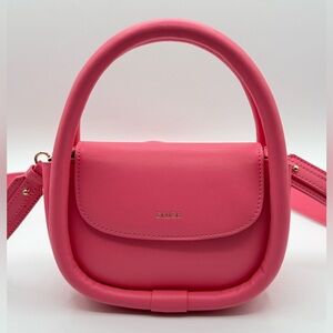 STAISE Hot Pink Designer Top Handle Shoulder Mini Crossbody Bag